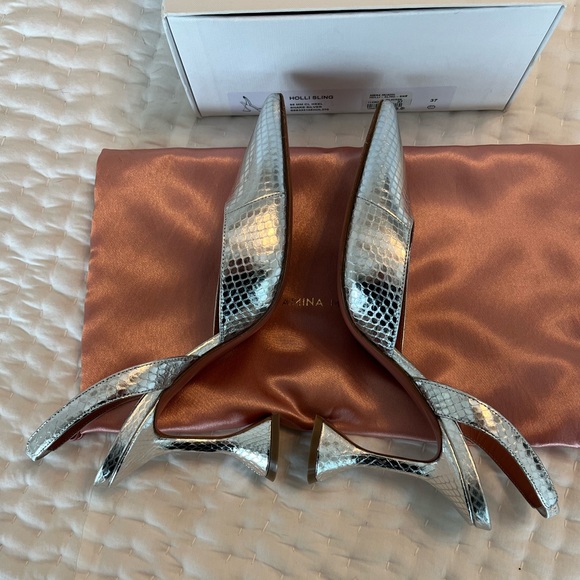 Amina Muaddi Holi Sling Size 37 - Picture 8 of 11